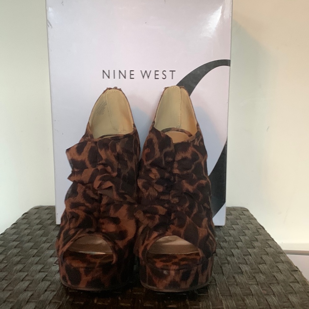 Nine West “HighStreet” platform booties